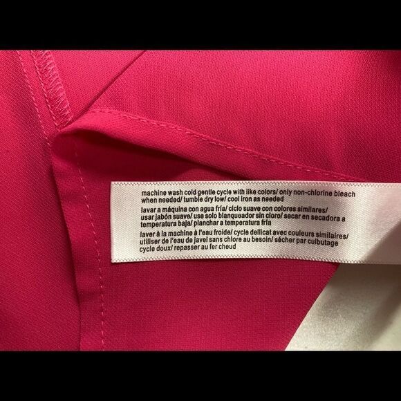 ELOQUII Sheer Tunic Top Pink Size 28Machine Wash 100% Polyester New without tags - Picture 10 of 12